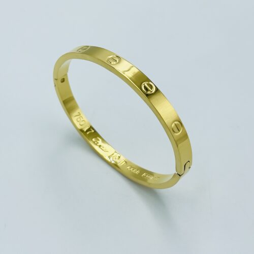 Minimalist Gold Stainless Steel Bracelet – Timeless & Elegant