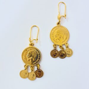 Vintage-Inspired Gold Coin Earrings – Chic & Timeless for Everyday Elegance