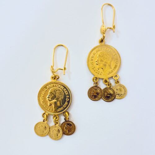 Vintage-Inspired Gold Coin Earrings – Chic & Timeless for Everyday Elegance