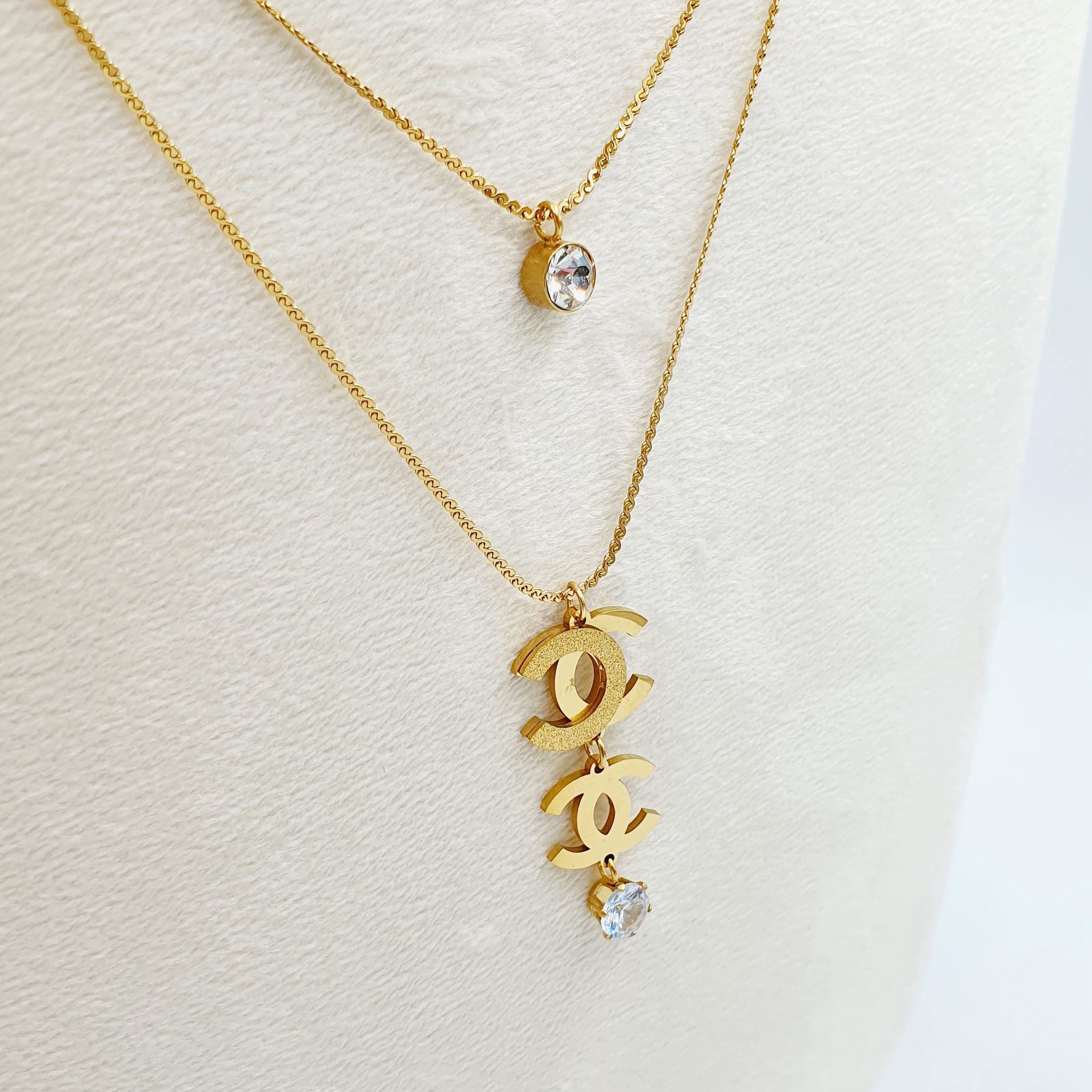 Elegant Gold-Plated Stainless Steel 2-Layer Necklace – Chic & Durable - Image 2